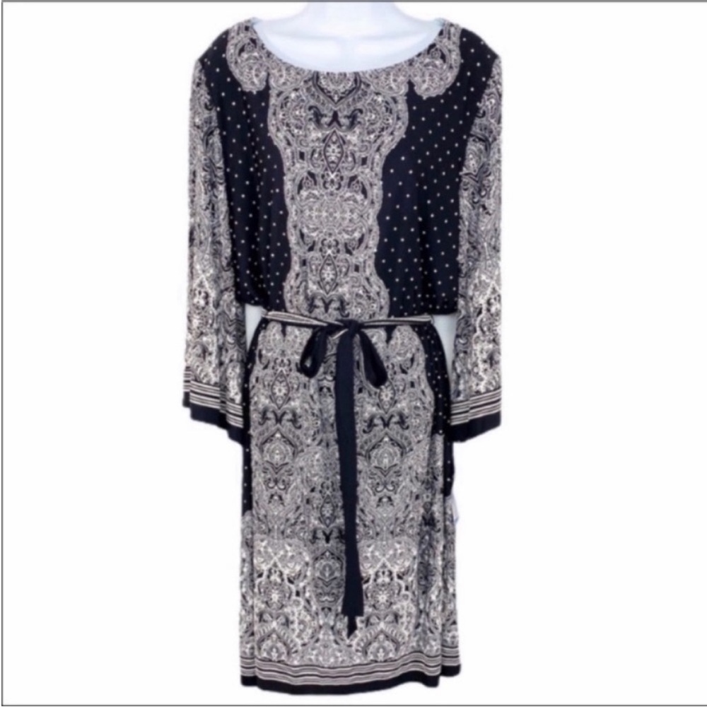 SANDRA DARREN polka dots shift dress NEW